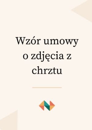 Umowa: zdjęcia z chrztu